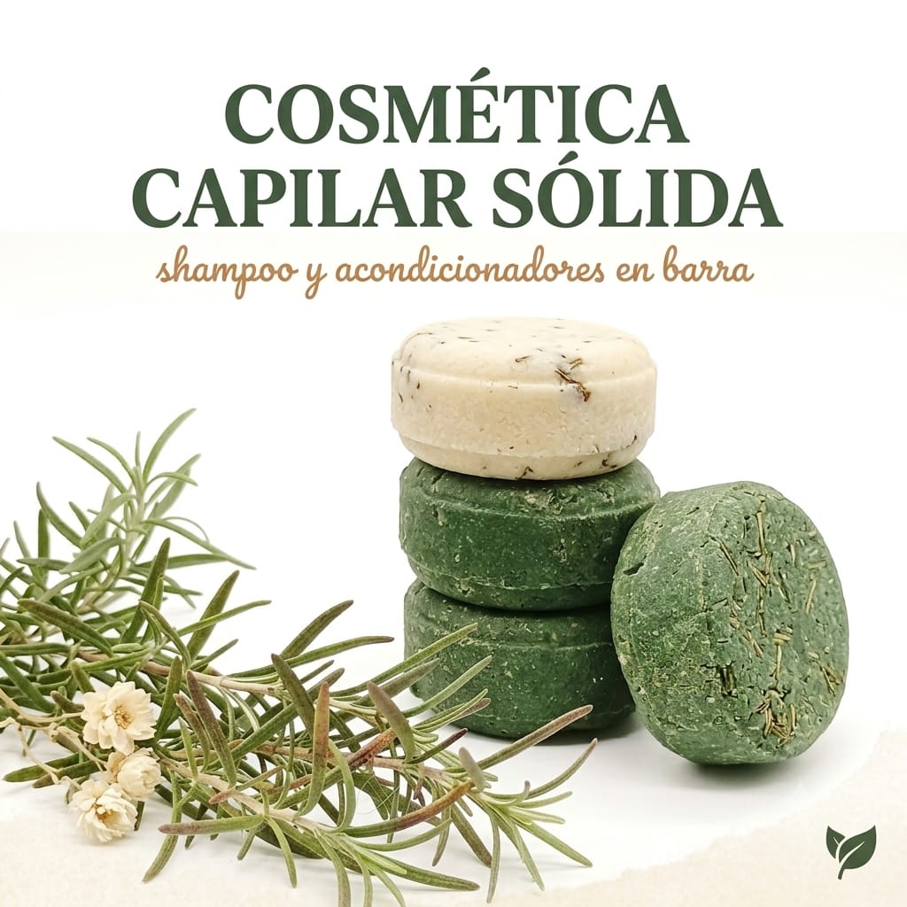 Cosmética capilar sólida: Champús y acondicionadores en barra
