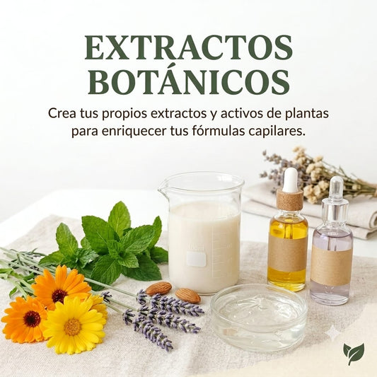 Extractos botánicos: Creá activos de plantas para enriquecer tus formulas